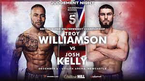 Boxing Preview: Troy Williamson (19-0-1, 14KOs) vs Josh Kelly (12-1-1, 7 KOs)
