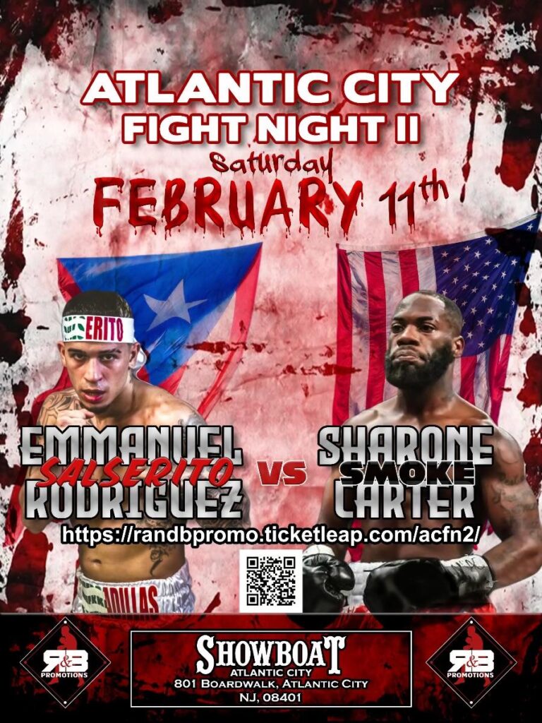 Boxing Preview: Emmanuel “Salserito” Rodriguez vs  Sharone Carter Jr.