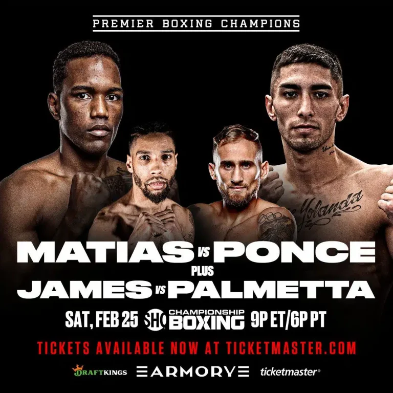 Boxing Card Preview: Subriel Matias (18-1-0, 18 KO’s) at Jeremias Ponce (30-0-0, 20 KO’s)